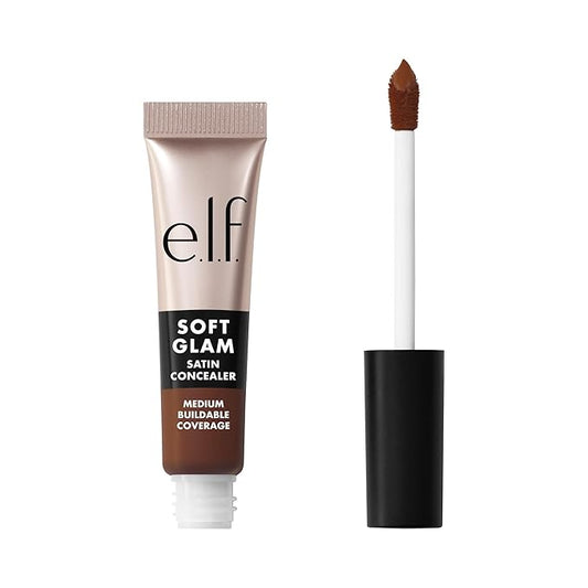 e.l.f. Soft Glam Satin Concealer, Medium Coverage For Blemishes & Under-Eye, Crease-Resistant, Long Lasting, Vegan & Cruelty-Free, 61 Rich Cool