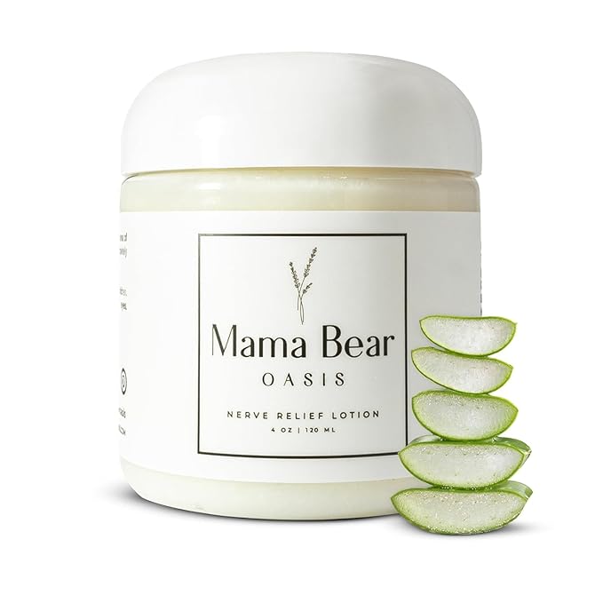 Mama Bear Oasis Lotion - Neuropathy Nerve Therapy & Relief Cream - Maximum Strength Relief Cream for Foot, Hands, Legs, Toes Includes Magnesium, Arnica, Vitamin B6, Aloe Vera, MSM (Pack of 1)