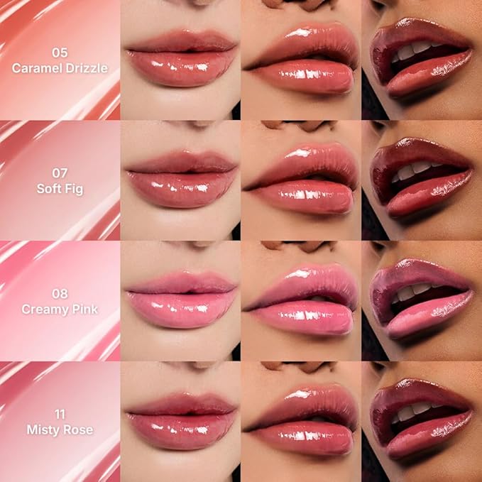 dasique Pure Water Lip Gloss #06 Fade Rose 0.09 oz | Variety of Colors | Dewy Gloss | Buildable Gloss Tesxture | Non-Sticky | K-beauty