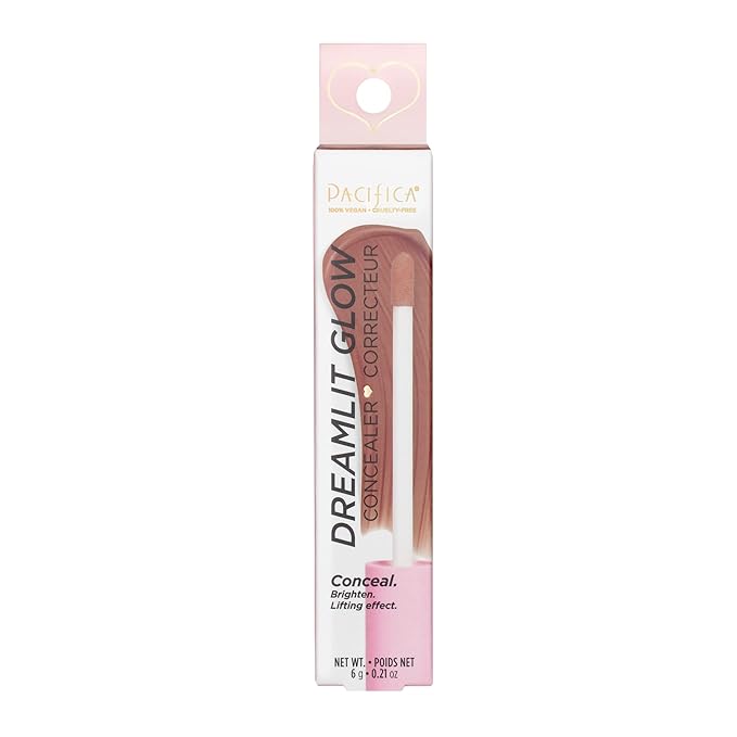 Pacifica Concealer – DreamLit Glow Full Coverage Concealer for Puffy Eyes & Dark Circles, Lightweight & Long-Lasting, Vegan & Cruelty-Free, Shade 03 (Deep Espresso)