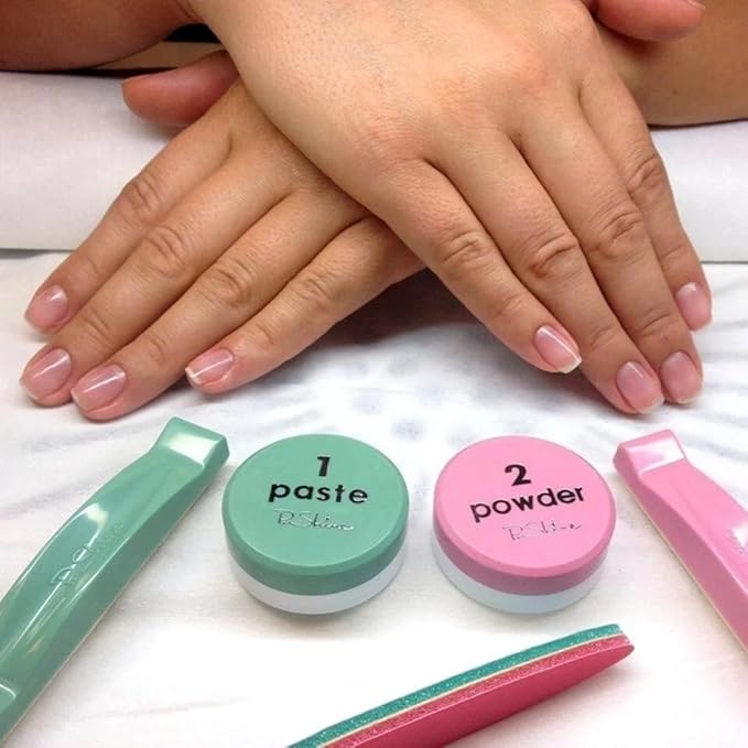 P.shine Japanese Manicure Kit - Nail Strengthener and Growth Set - Nail Hardener for Damaged Plate - Japanese Manicure Set - Plate Care