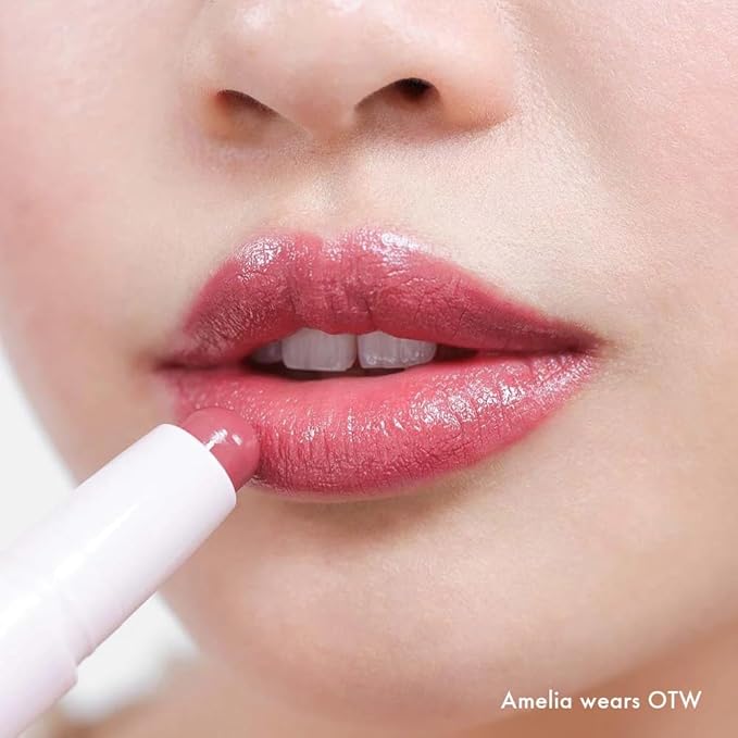 Wander Beauty Double Booked Lip Conditioner & Cream - OTW/In The Clear - Dual-Sided Cream Lipstick With Vitamin E and Shea Butter - Glossy Tinted Lip Balm For Dry Cracked Lips - 0.05 oz
