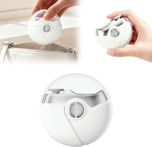 2 in 1 Electric Polishing Automatic Nail Clippers, 2026 Upgraded Electric Nail Trimmer Electric Nail Clipper with 2 Adjustable Speeds, Nail Trimmer for Seniors, Adults (White)