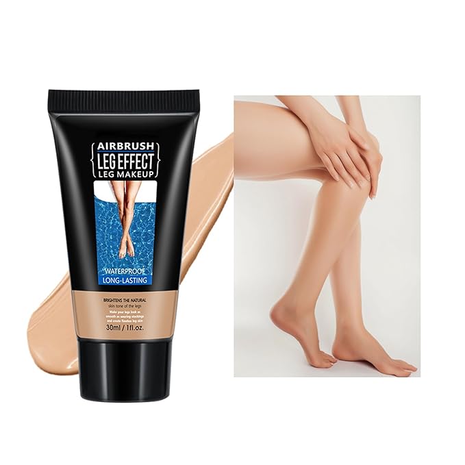 Leg Makeup Waterproof No Transfer, Leg Vein Cover up Makeup, Long-Lasting Body Concealer Makeup Lotion, Coverage for Vein, Scar, Tattoo for All Skin Tones (Medium Glow)