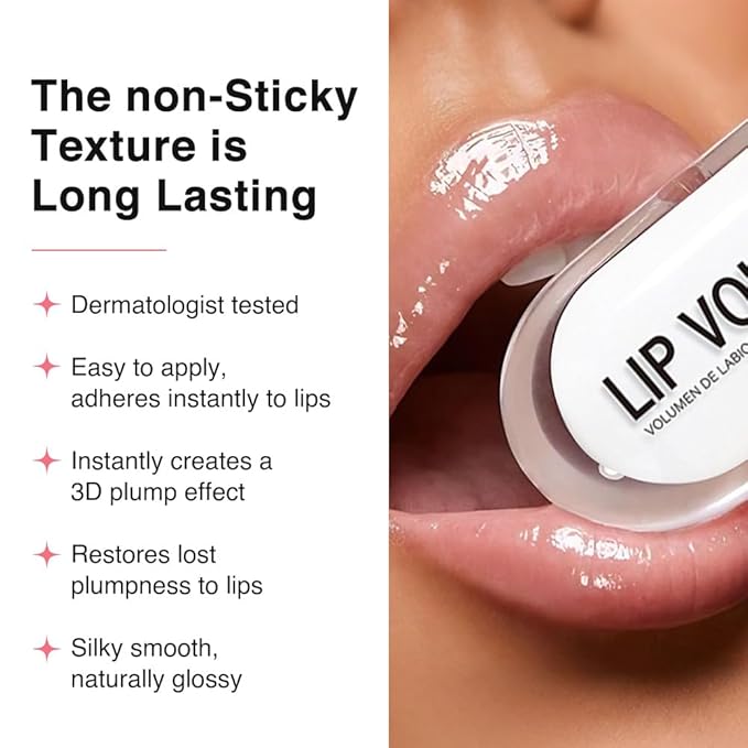 Hydrating Lip Gloss with Hyaluronic Acid, Plump pH Hyaluron Lip Oil, Lip Tint with 24HR Hydration, Volumizing Shine and Lasting Color, (A03#01+02, 1Pcs)