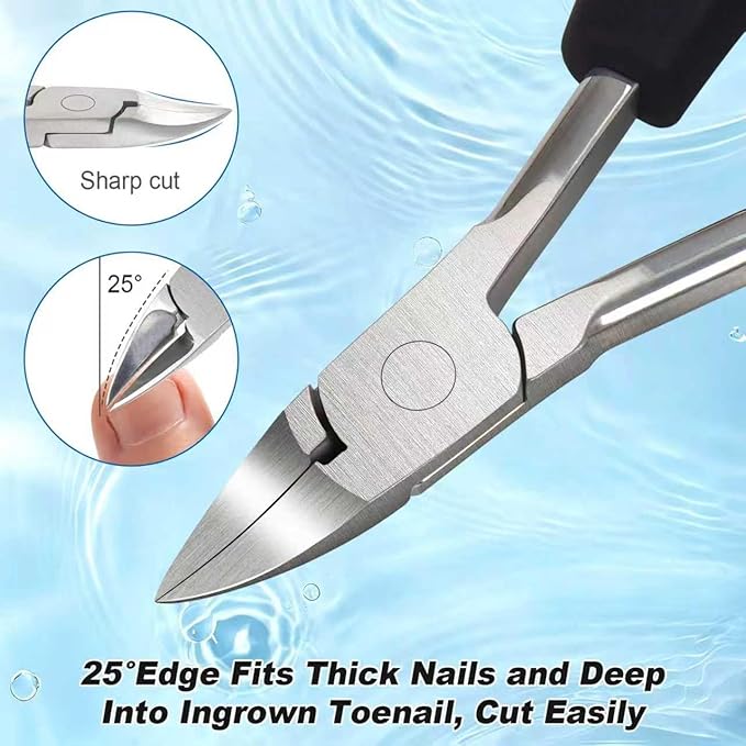 TEAORB Ingrown Toenail Clippers, Professional Stainless Steel Toe Nail Clippers, Professional Toenails Trimmer for Thick Nail & Ingrown Toenails, Heavy Duty Pedicure Tools.