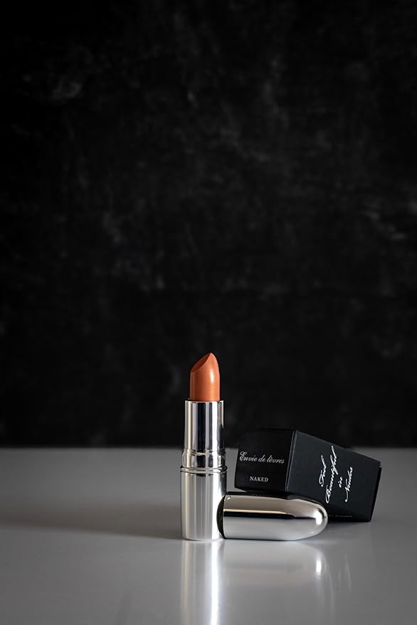 nude envie - Lipstick - Creamy & Long-Lasting Finish - Velvety Texture & Easy Application - Luxury Hydration - With Shea Butter, Vitamin E & Jojoba Oil - Vegan, Paraben-Free & Cruelty-Free - Naked