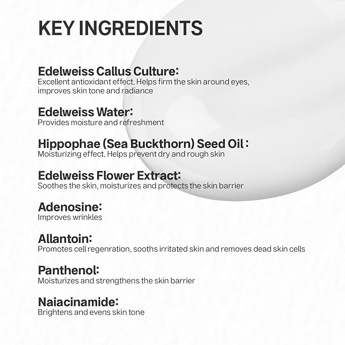Edelweiss Four Season Ampoule - Brightening & Anti Aging Essence Serum - Lightweight Non-Sticky Hydration Serum With Niacinamide, Peptides - Reduces Fine Line - Minimize Pores 30ml