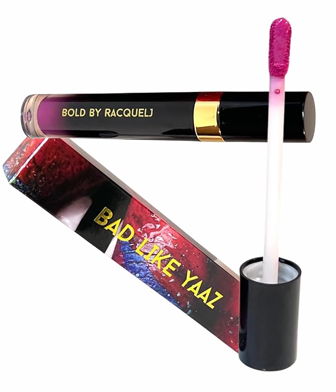Hot Pink Lipstick & Gloss Set – Matte Liquid Lipstick + Shimmery Lip Gloss, Long-Lasting & Hydrating
