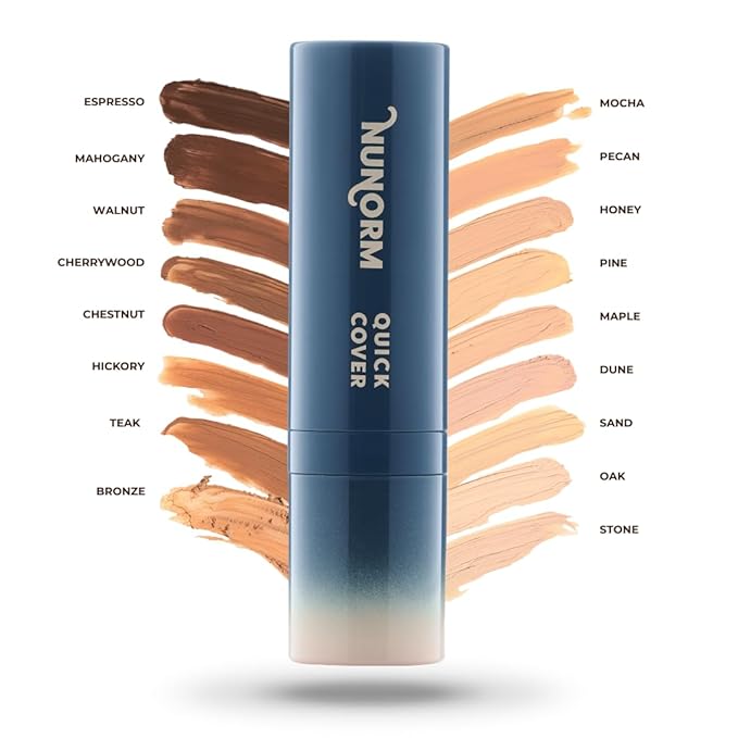 Foundation & Concealer Stick for Men - Full Buildable Cover for Dark Circles, Blemishes, Acne, Redness & Under Eyes - Face & Body Makeup Stick for All Skin Types - Non-Comedogenic 08-Beige