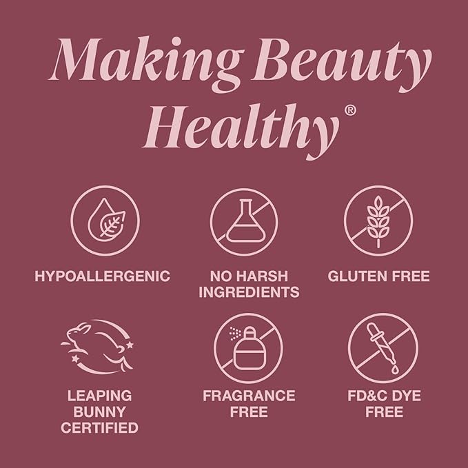 Mineral Fusion Long-Lasting Lipstick, Vivid & Smudge-Free Lip Color with Avocado Oil, Cocoa Seed Butter, Free of FD&C Dyes, Paraben and Gluten, Plum Wine