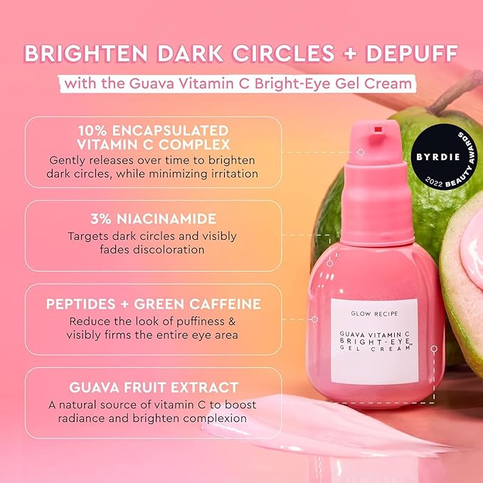 Glow Recipe Library Skincare Gift Set - Avocado Face Wash + Face Serum + Facial Toner + Guava Eye Cream + Hyaluronic Acid Moisturizer + Dew Drops + Strawberry Smooth Serum + 2 Hair Clips (10 Count)