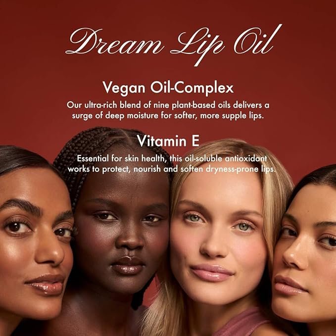 Summer Fridays Dream Lip Oil - Tinted Lip Oil with Moisturizing Sheer Coverage, High-Shine and Deep Hydration - Non-Sticky Formula for Long-Lasting Softness - Rose Bud (0.15 Oz)
