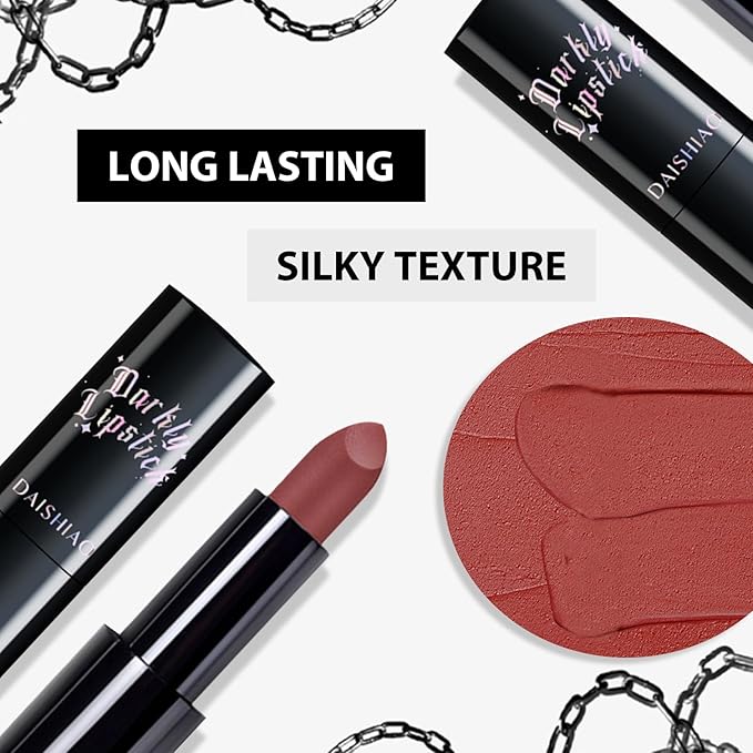MĒTYSURMatte Lipstick - Highly Pigmented & Long-Lasting, Nourishing Hydrating Lipstick with Smudge-Proof & Waterproof Formula, Cruelty-Free Lip Makeup, 1 Count