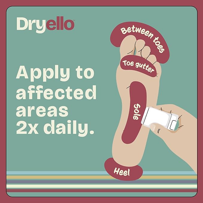 Athlete’s Foot Treatment Stick – Antifungal Stick for Athlete’s Foot, Tolnaftate 1%, Easy Glide-On No Mess Application – 2 Sticks Complete Treatment