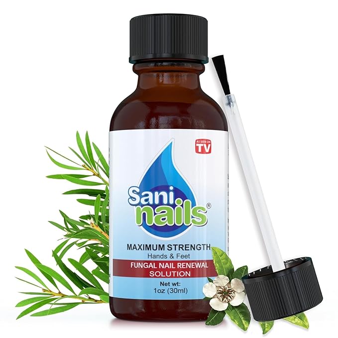 Troya Toenail Repair For Damaged Nails – Sani Nails Brush-On Toenail Solution for Hydrating and Restoring (1 Pack)