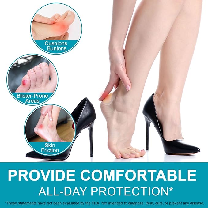 30PCS Hydrocolloid Gel Blister Bandages Pads, Multi-Size Waterproof Adhesive Blister Bandages, Waterproof Blisters Pads & Blisters Cushions for Heel, Toe & Foot
