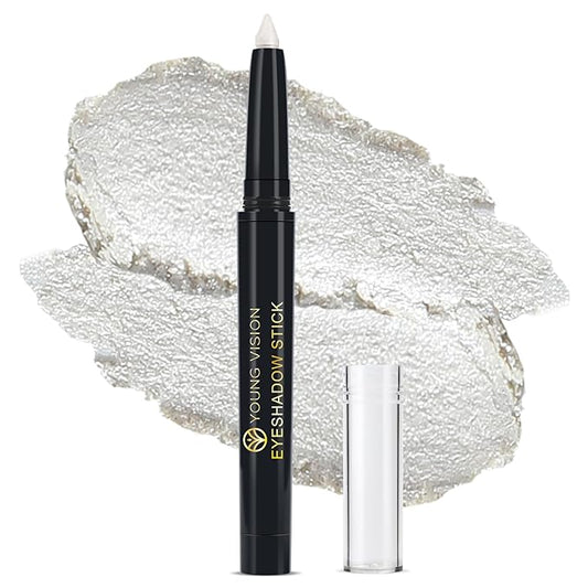 YOUNG VISION Eyeshadow Stick, Shimmer and Matte Cream Eye Shadow Brightener Sticks Eyeliner Pencil Crayon, Waterproof Long Lasting Eye Highlighter Stick Makeup,0.056 Oz(#3-Desert) (01)