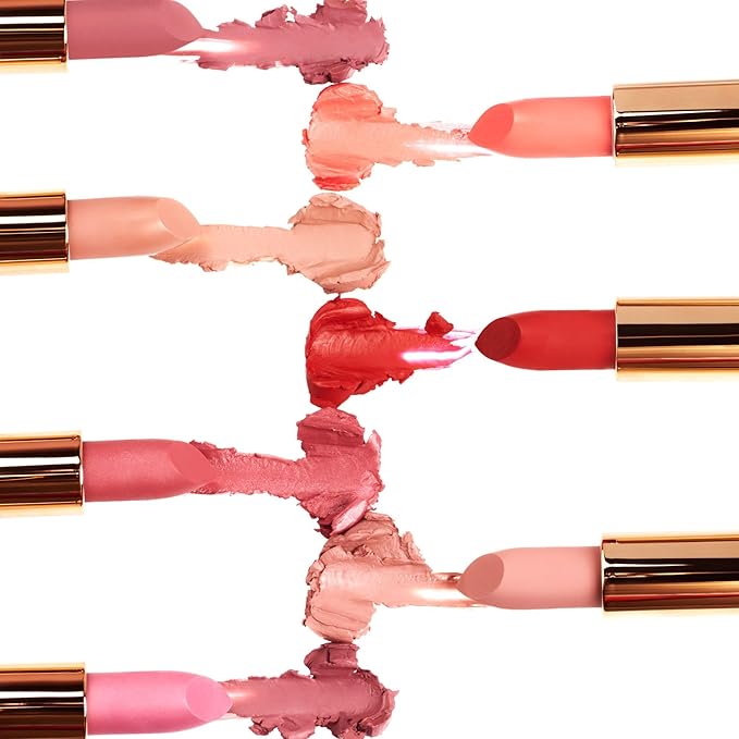 M. Asam Magic Finish Satin Lipstick (0.14 Oz) in a Lovely Melon Shade, Long-lasting, Silky matte finish without drying out, creamy texture nourishes with Hyaluronic Acid