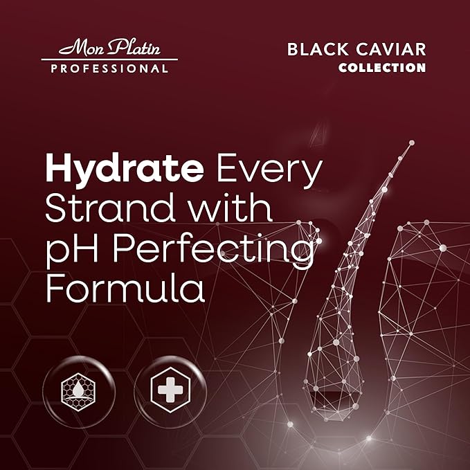 Mon Platin Hair Mask & Dream Hair Spray Bundle, Moisturizing Shampoo – Deep Conditioning Mask Formula for Dry and Damaged Hair, Heat Protection (Black Caviar Total Reviving Hair Conditioner)