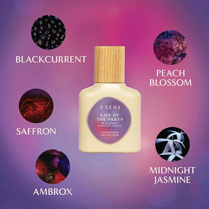5 SENS Discovery Kit - Eau de Parfum Travel Spray Set: In Too Deep, Catch Feelings, Life of the Party, Twin Flame & Burn For You - Clean, Long-Lasting Fine Fragrance - Vegan, Cruelty-Free - 2 mL Each