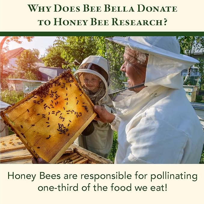 Bee Bella Lip Balm, Unscented (Unflavored), 3 Pack - Moisturizing Lip Care, 100% Natural, Original Organic Beeswax with Vitamin E, Handmade in USA