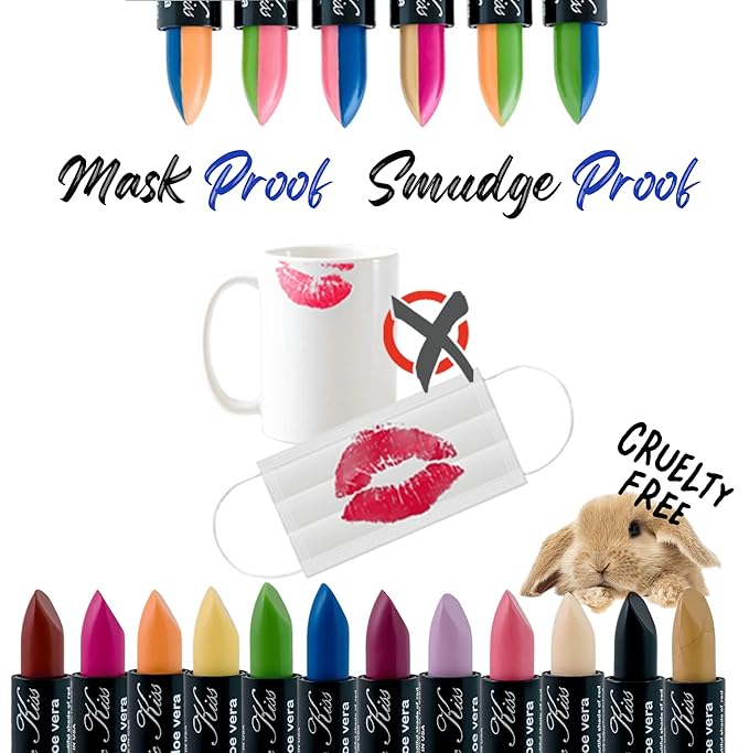 Magic Kiss Color Changing Matte Lipstick set, Long Lasting Nutritious Lips Moisturizer Magic Temperature Color Change Lip Balm with Aloe Vera PH Lipstick MADE IN USA (2 Pack - Gold & Purple)