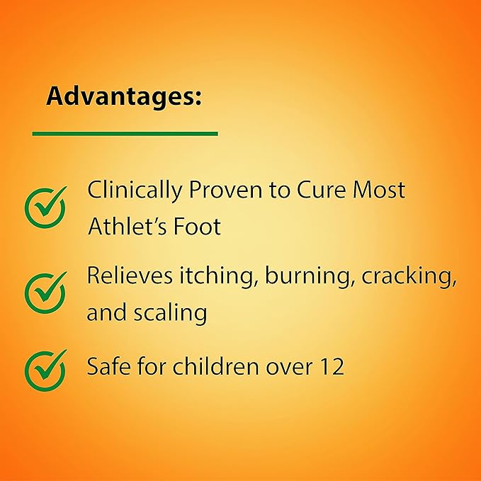 Butenafine Hydrochloride AntiFungal Cream 1%, to Cure Most Athlete's Foot Between The Toes