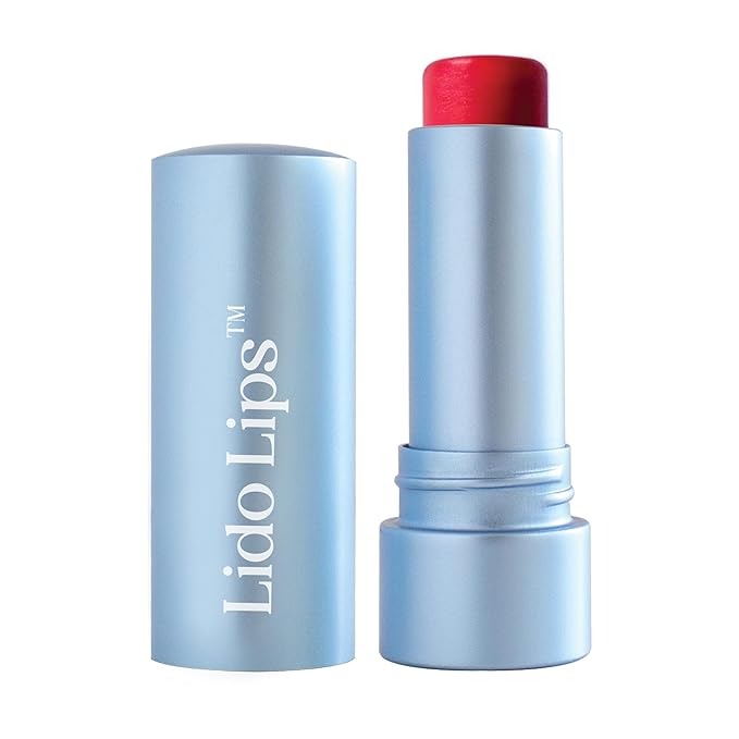 Tinted Lip Balm. Moisturizing Sheer, Buildable Lip Color with Hyaluronic Acid, Vitamin E and Rich Oil. Beauty Moisturizer 0.21oz- Ruby Rouge