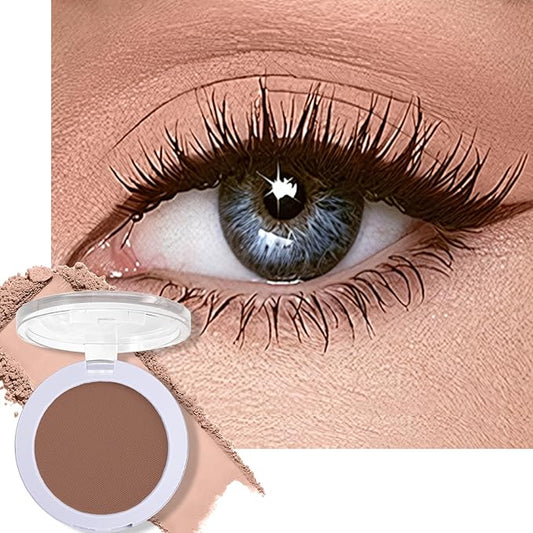 Chestnuts Eyeshadow Palette - Single Matte Brown Eyeshadow Silky Pressed Eye Shadow Powder, Compact Lightweight Blendable Neutral Eyeshadow, Daily Matte Eyes Makeup, #02