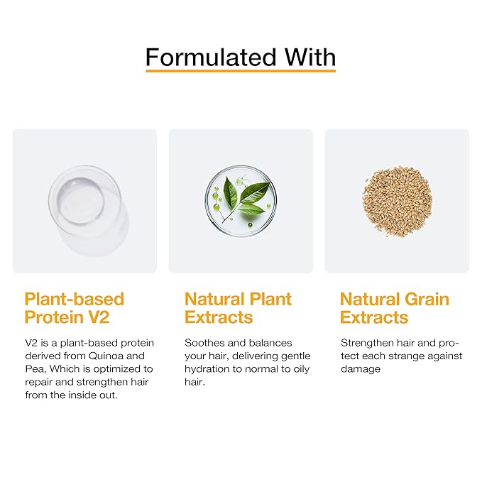 GK HAIR Vegan leave in conditioner for dry damaged hair (4.4 Fl Oz/130ml) Conditioning Hydrating Smoothing Moisturizing & Frizz Control For Dry Damaged Hair Taming before Swimming or Exercise