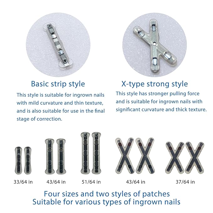 10-Piece Pack Titanium Alloy Ingrown Toenail Corrector,Curved Toenail Repair Patch,Memory Metal Ingrown Toenail Physical Correction Tool,Ingrown Toenail Removal Tool Set,Nail Aesthetic Shaping Tools.