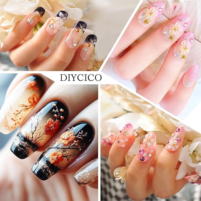 Nail Art Brush,27Pcs Set Nail Art Tools,Resin Nail Art Palette,5 Pcs Nail Art Sculpture Pen,2-way Acrylic Silicone Engraving Pen Dotting Pen Tools Nail Art Kit for Nail Art DIY