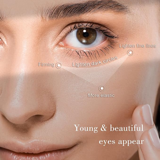 Eye Cream, Under Eye Cream Anti Aging For Puffiness Dark Circles Reduces, Wrinkle & Fine Line Reduction, Eliminate Puffiness, Ritch in 5% Niacinamide Acids for Brighter, Firmer Skin