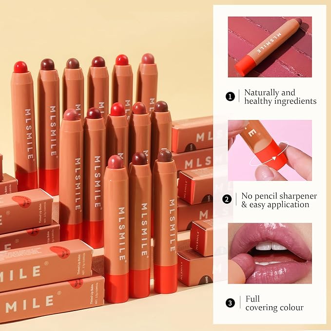 Lip Gloss, Lipstick 3 Step Makeup in 1 Swipe, Multi Use Lip Gloss, Cream Blush Eyeshadow base, Lip Stain Waterproof & Transfer Proof, Hydrating Wear & Vegan #Peachy Nude