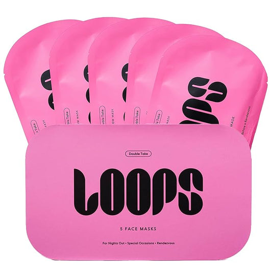 LOOPS DOUBLE TAKE - Hydrogel Korean Face Mask - Calms & Soothes Skin’s Surface - Helps Refine Pores and - For All Skin Types - 5 pc