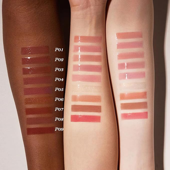 Flower Knows Shell's Jewel Nourishing Lip Glaze,Hydrating Brick Red Lip Gloss with Hyaluronic,Moisturizing Plumping Oil,Non-Sticky for Girls & Women,0.16 Fl.Oz(P09 Coral Conch)