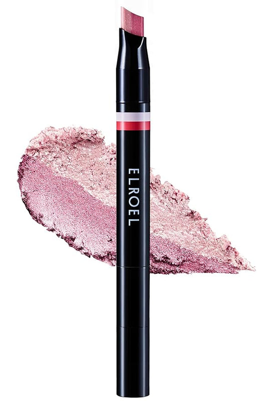 Blanc Double Shadow Stick - 48HR Long Lasting Dual-Tone Eye Shadow Pencil - Combines Glitter w/Soft Matte or Shimmer - Waterproof & Smudge-Proof Eyeshadow Makeup 0.05 oz (#08 Popping-Candy)