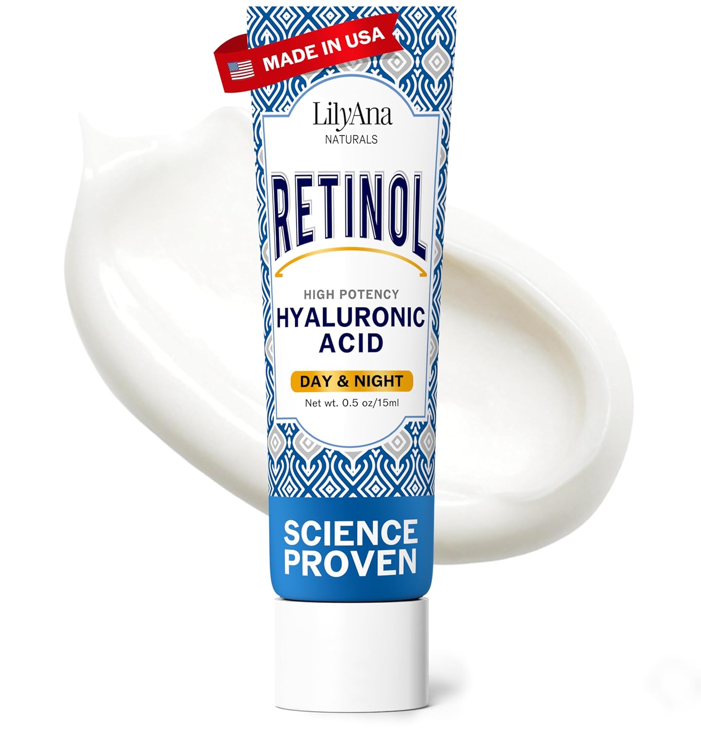 anti Aging Retinol Face Cream for Women – Wrinkle & Neck Cream for Firming, Retinol Moisturizer for Face with Hyaluronic Acid, Hydrating Night Cream for Fine Lines, Collagen Boost