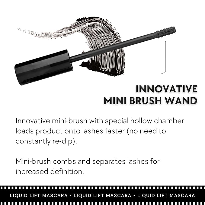 Ready To Wear 3-IN-1 EVERY LAST LASH MASCARA Amplifying Mascara Cooling Lengthening Long (BLACK)