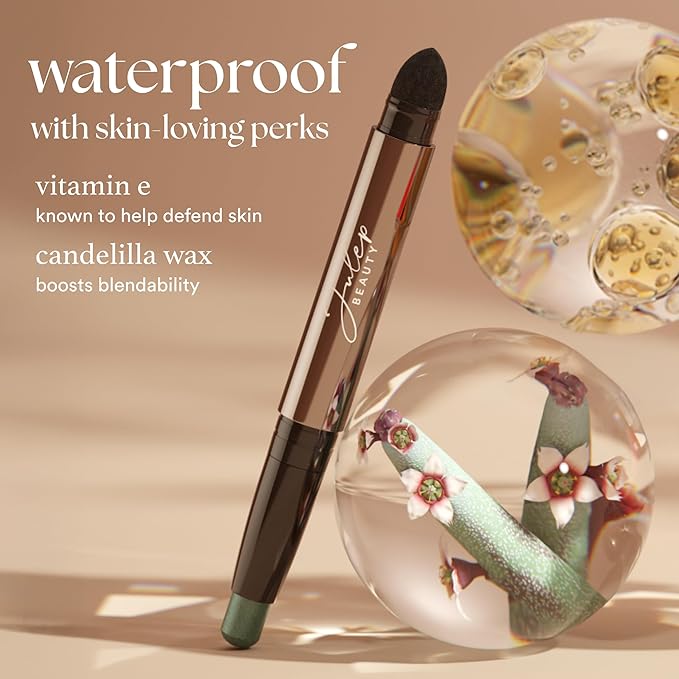 Julep Eyeshadow 101 Cream-to-Powder Waterproof Shadow Stick – Papaya Matte – Long-Lasting, Crease-Proof, Soft Peachy-Orange Matte Cream Eyeshadow with Built-in Smudger