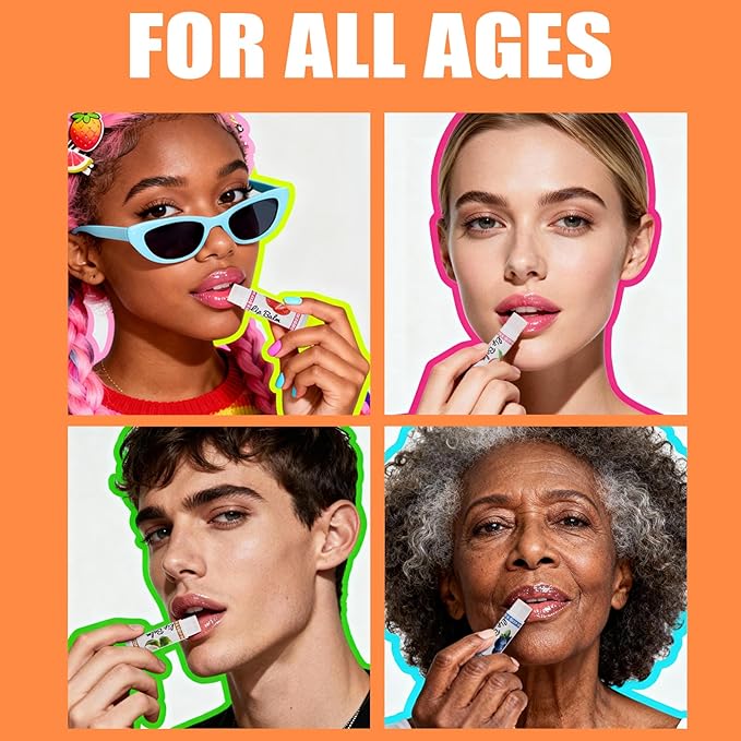 Jolilab Lip Care, Flavored Moisturizing Lip Balm Variety Pack, 12 Flavors: Honey, Pineapple, Mint, Orange, Coconut & More, Long-Lasting Hydration, 0.17 Oz/Stick, 12-Pack
