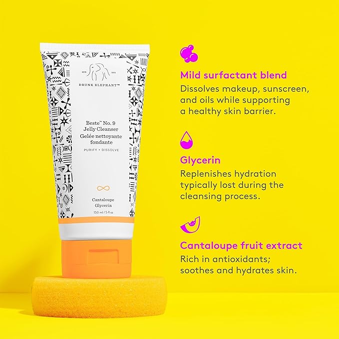 Beste No. 9 Jelly Cleanser by Drunk Elephant for Unisex - 5 oz Cleanser