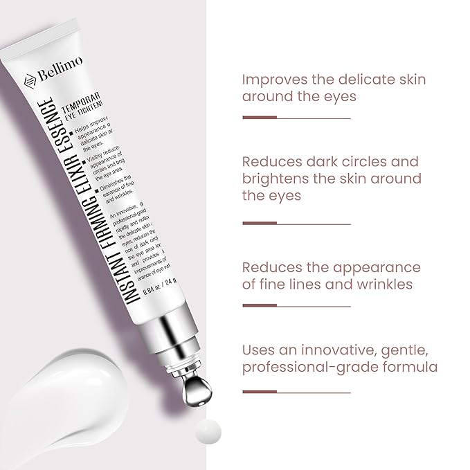 Revitalizing Under Eye Cream, Natural and Organic Eye Serum for Contorno de Ojos to Enhance Skin Fullness and Soften Fine Lines, Infused with Hesperidin and Vitamin C for Radiance