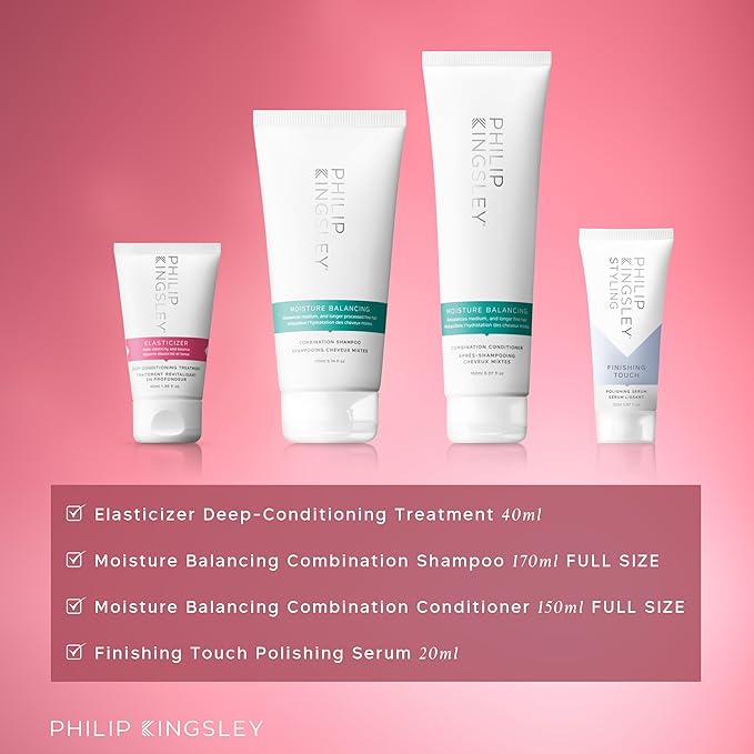 PHILIP KINGSLEY Super Strength Gift Set - Includes Elasticizer Deep-Conditioning Hair Mask Treatment and Elasti-Styler 5-in-1 Pre-Styling Serum