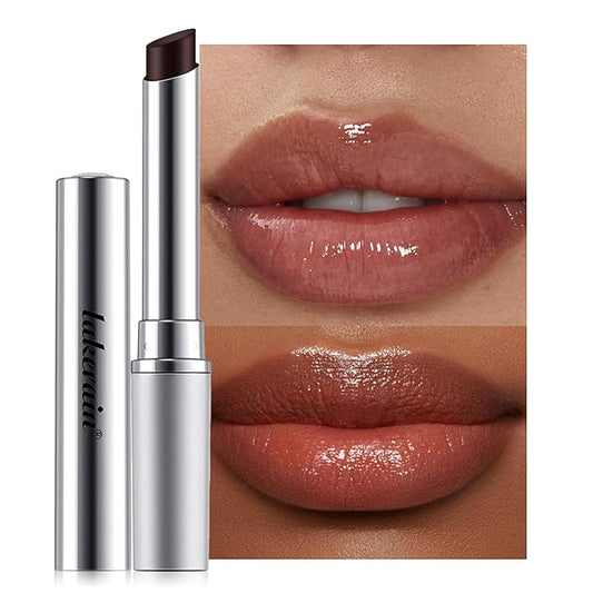 URQT Black & Pink Honey Lipstick Tinted Lip Balm – Moisturizing Sheer Lip with Natural Shine, Hydrating & Lightweight Lip Tint, Long-Lasting Dark Cherry Tinted Balm Lip Stain (Honey Lipstick, 1)