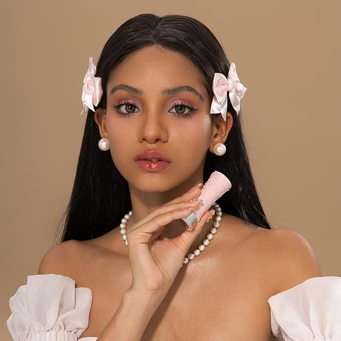 Flower Knows [GIFT] Swan Ballet Shine Lipstick,Hydrating Solid Lip Gloss,Moisturizing Nude peachy Tinted Lip Balm-Long Lasting Lip Gloss in Balm for Girls&Women,(B03 Sweet Heart)