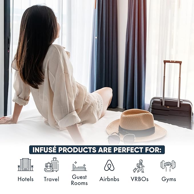 Infuse Lavender Mint Hotel Conditioner | 1 Gallon | For Hospitality & Vacation Rentals to Refill Dispensers | (4 Gallons)