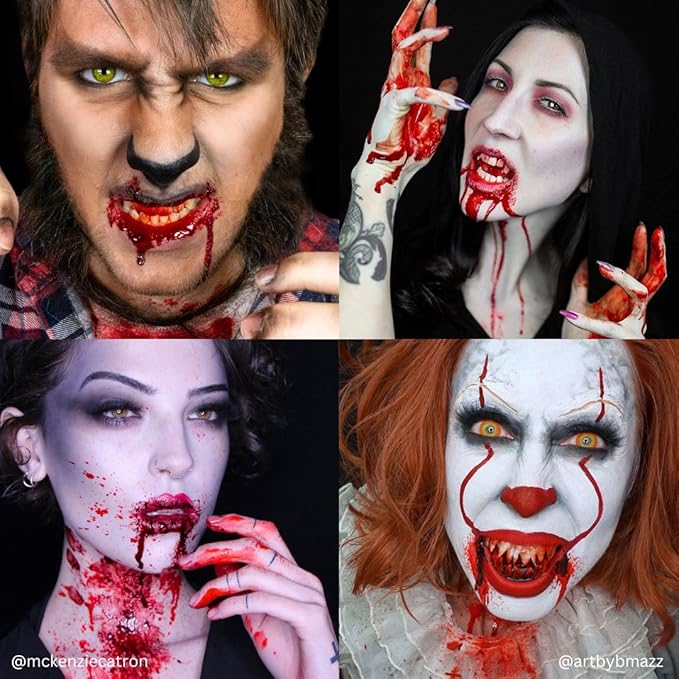 Mehron Makeup Stage Blood | Realistic For Halloween | Washable Fake Blood for Special FX, Stage & Screen, Halloween, & Cosplay (4.5 oz) (Bright Arterial)