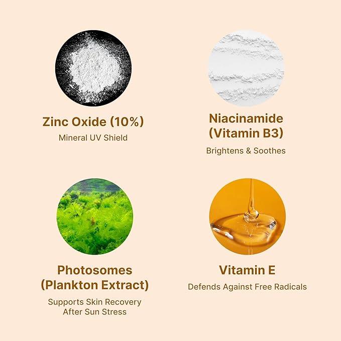 Lerinn ZincPure Sunmilk SPF 50 PA++++, 100% Mineral Zinc Oxide Face Sunscreen, Broad Spectrum UVA/UVB, Lightweight, No White Cast, Fragrance-Free Daily Moisturizer for Sensitive Skin (40 ml)